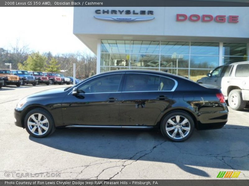 Obsidian Black / Cashmere 2008 Lexus GS 350 AWD