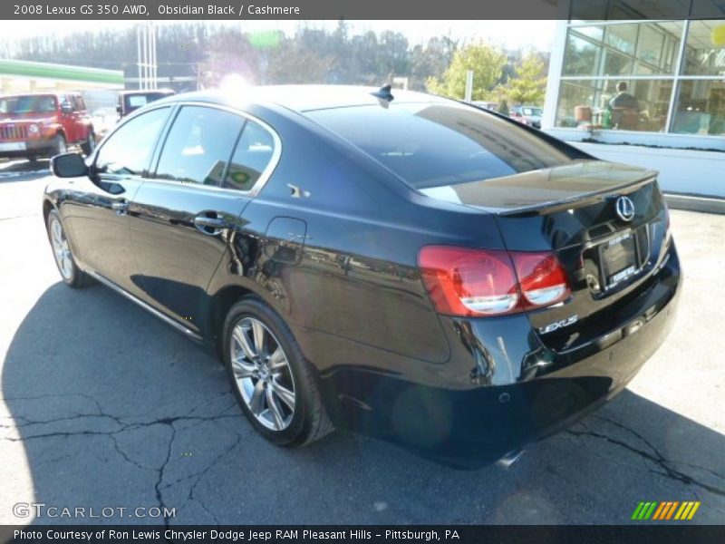 Obsidian Black / Cashmere 2008 Lexus GS 350 AWD