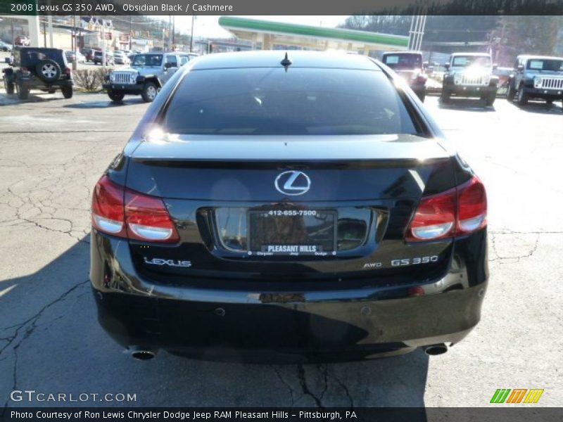 Obsidian Black / Cashmere 2008 Lexus GS 350 AWD