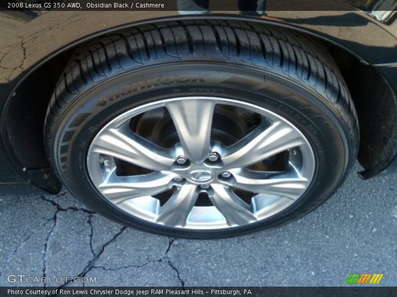 Obsidian Black / Cashmere 2008 Lexus GS 350 AWD