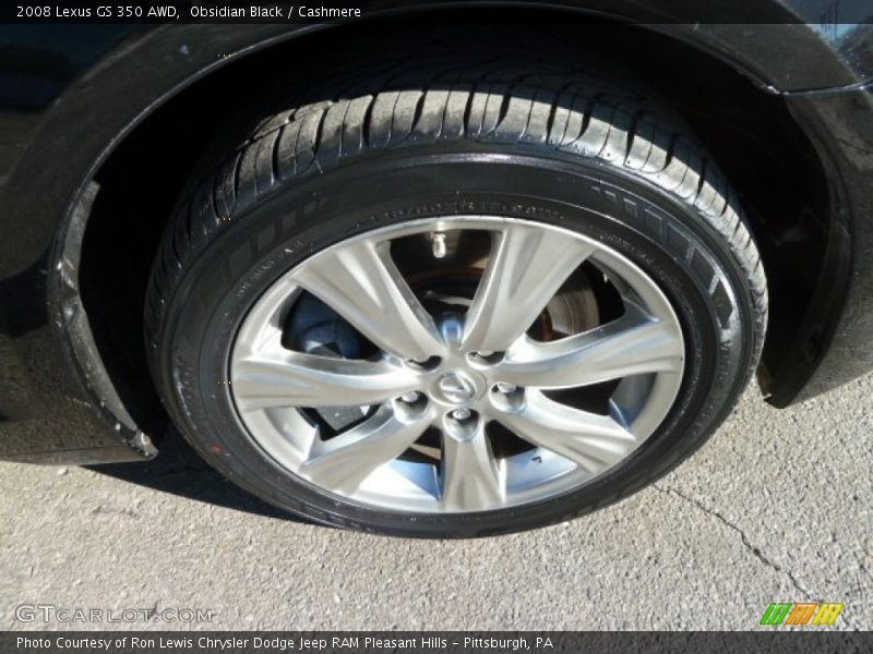 Obsidian Black / Cashmere 2008 Lexus GS 350 AWD