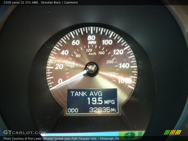 Obsidian Black / Cashmere 2008 Lexus GS 350 AWD