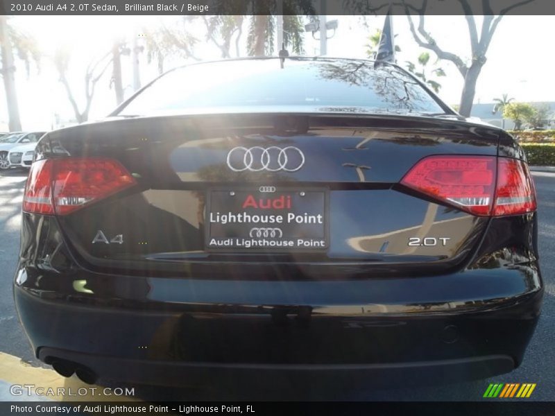 Brilliant Black / Beige 2010 Audi A4 2.0T Sedan