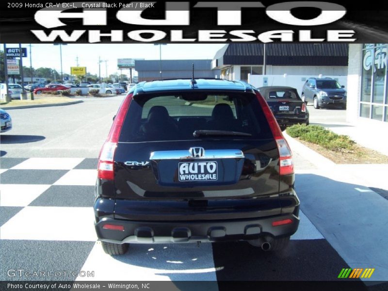 Crystal Black Pearl / Black 2009 Honda CR-V EX-L