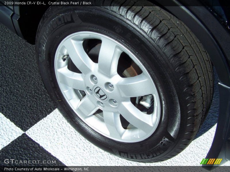 Crystal Black Pearl / Black 2009 Honda CR-V EX-L