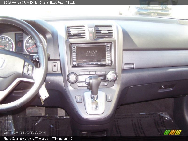 Crystal Black Pearl / Black 2009 Honda CR-V EX-L