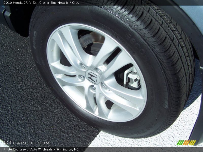 Glacier Blue Metallic / Gray 2010 Honda CR-V EX