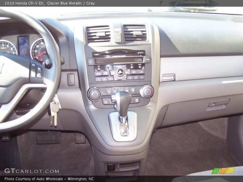 Glacier Blue Metallic / Gray 2010 Honda CR-V EX