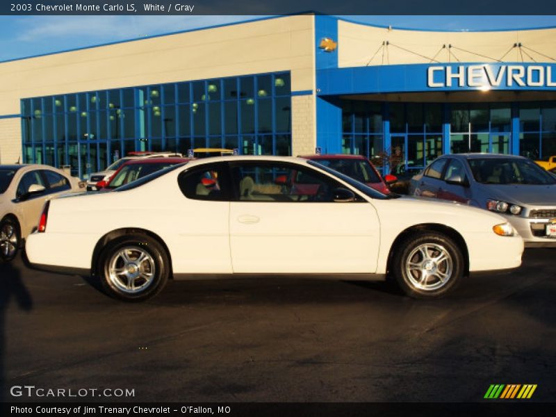 White / Gray 2003 Chevrolet Monte Carlo LS