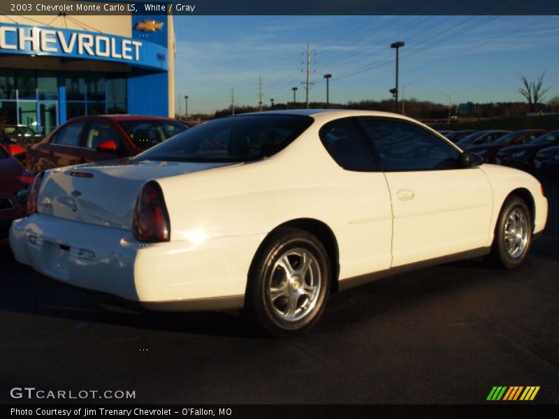 White / Gray 2003 Chevrolet Monte Carlo LS