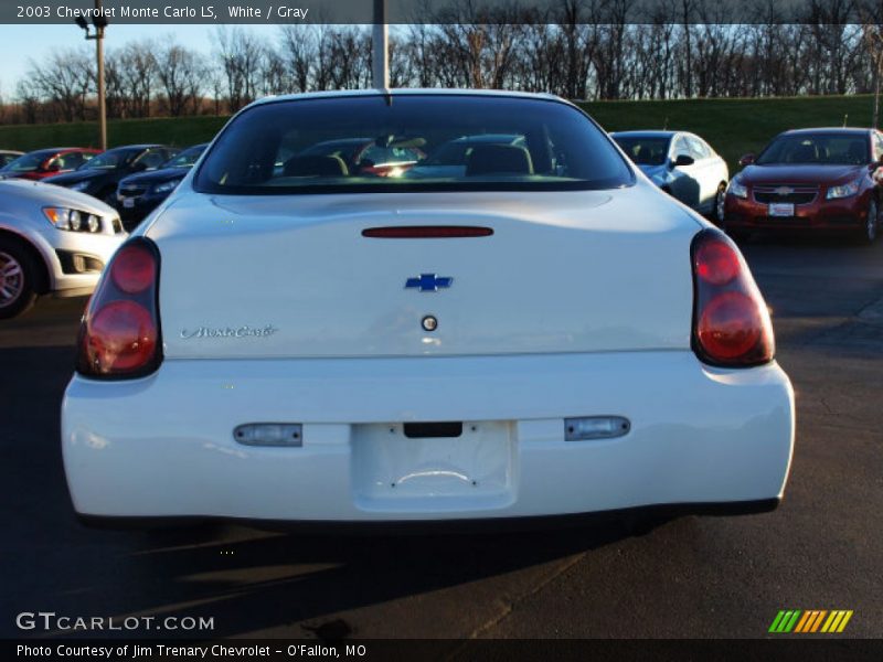 White / Gray 2003 Chevrolet Monte Carlo LS