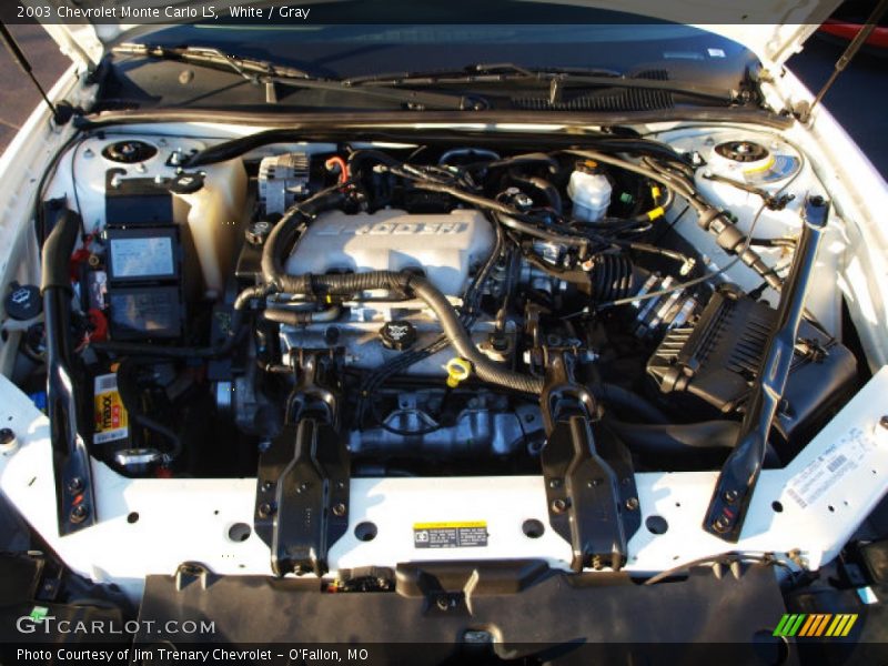 White / Gray 2003 Chevrolet Monte Carlo LS