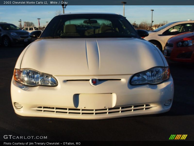 White / Gray 2003 Chevrolet Monte Carlo LS