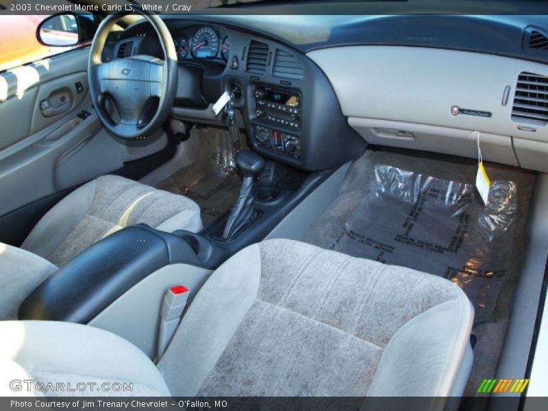 White / Gray 2003 Chevrolet Monte Carlo LS