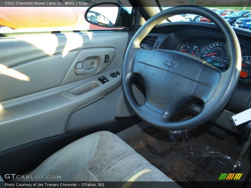 White / Gray 2003 Chevrolet Monte Carlo LS