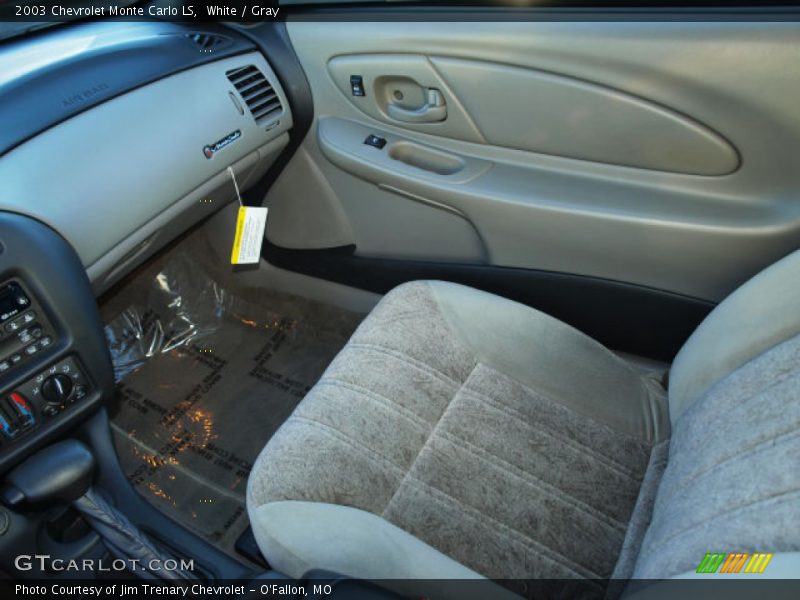 White / Gray 2003 Chevrolet Monte Carlo LS