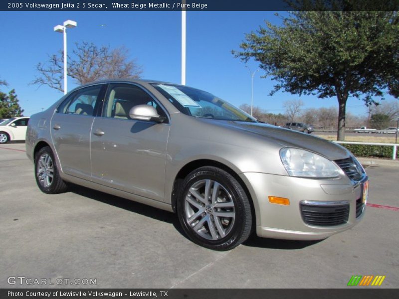 Wheat Beige Metallic / Pure Beige 2005 Volkswagen Jetta 2.5 Sedan