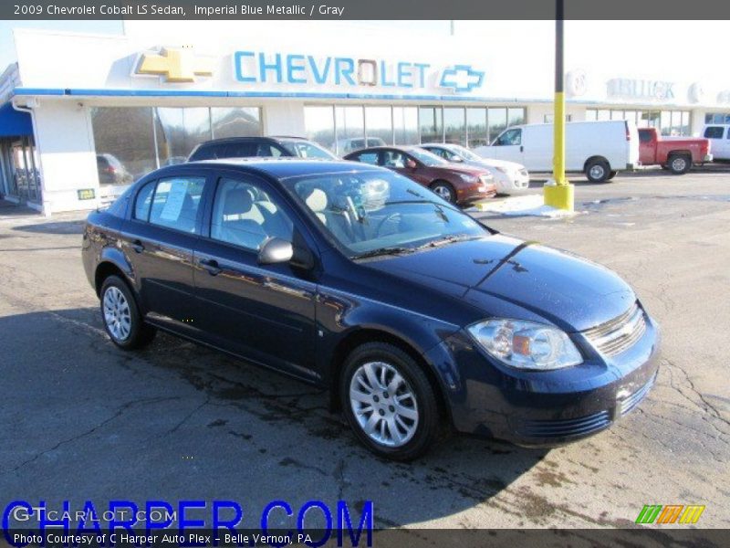 Imperial Blue Metallic / Gray 2009 Chevrolet Cobalt LS Sedan