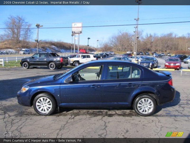 Imperial Blue Metallic / Gray 2009 Chevrolet Cobalt LS Sedan