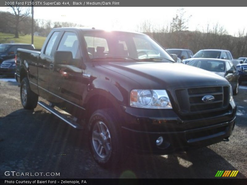 Black / Medium/Dark Flint 2008 Ford F150 STX SuperCab 4x4