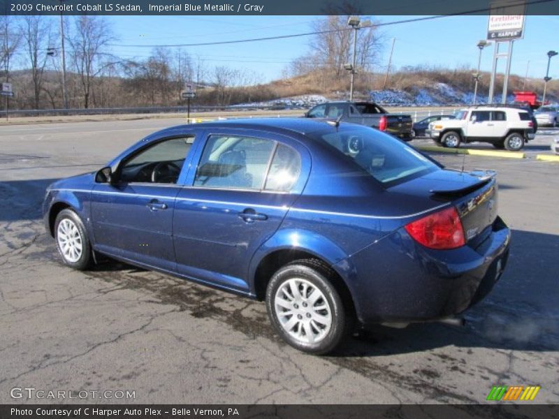Imperial Blue Metallic / Gray 2009 Chevrolet Cobalt LS Sedan