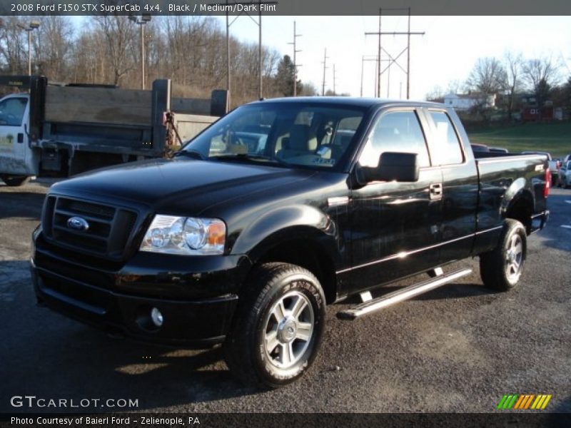 Black / Medium/Dark Flint 2008 Ford F150 STX SuperCab 4x4