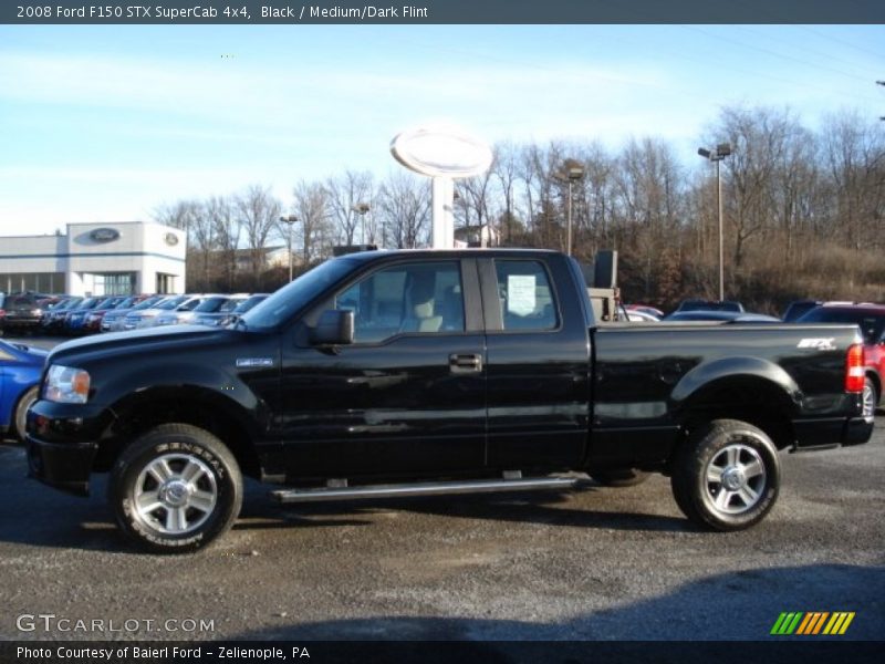 Black / Medium/Dark Flint 2008 Ford F150 STX SuperCab 4x4