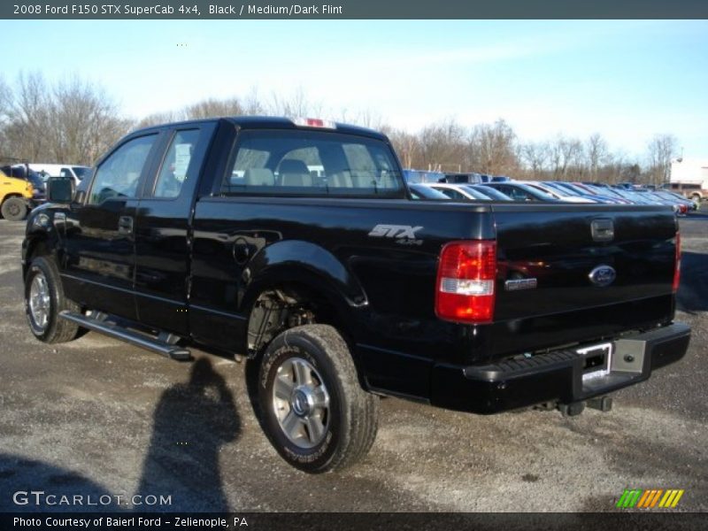 Black / Medium/Dark Flint 2008 Ford F150 STX SuperCab 4x4