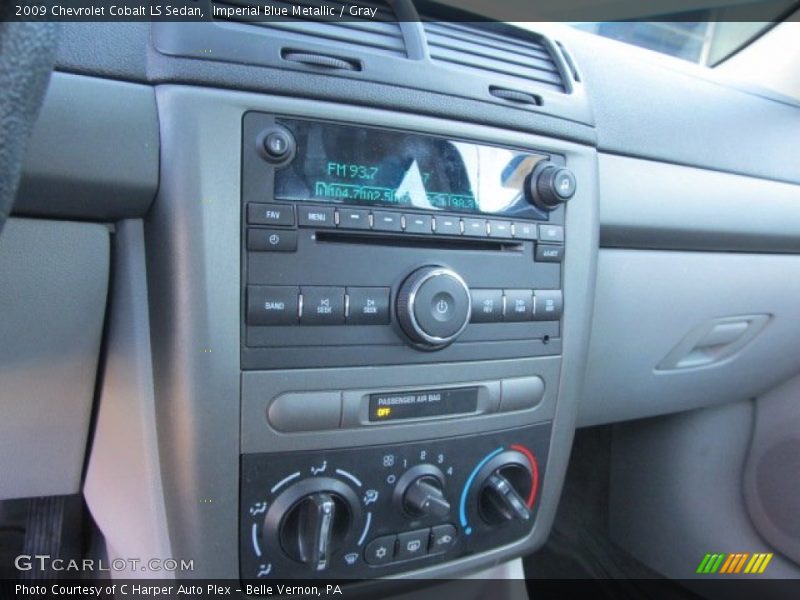 Imperial Blue Metallic / Gray 2009 Chevrolet Cobalt LS Sedan