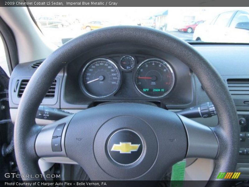 Imperial Blue Metallic / Gray 2009 Chevrolet Cobalt LS Sedan