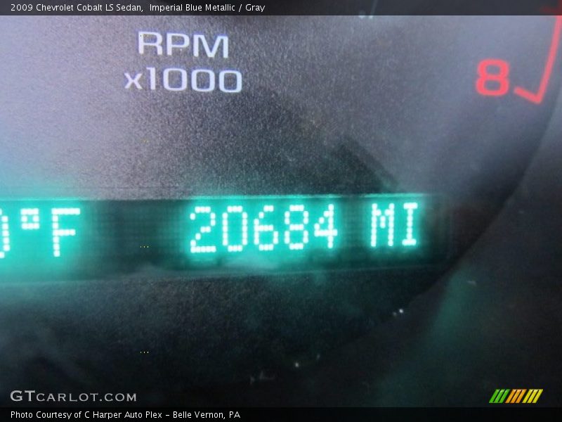 Imperial Blue Metallic / Gray 2009 Chevrolet Cobalt LS Sedan