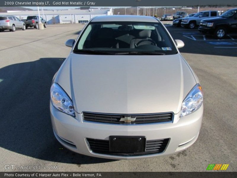 Gold Mist Metallic / Gray 2009 Chevrolet Impala LT