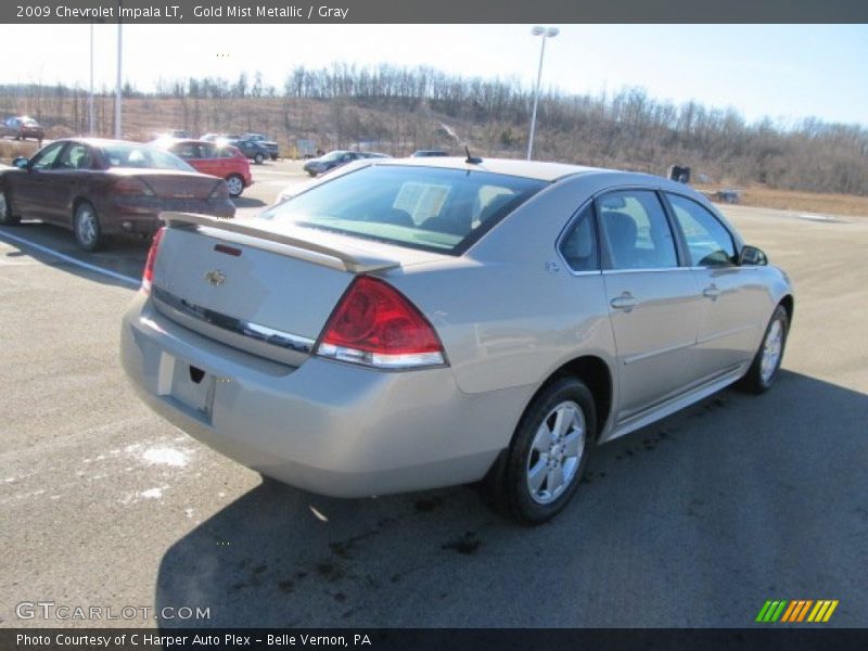 Gold Mist Metallic / Gray 2009 Chevrolet Impala LT