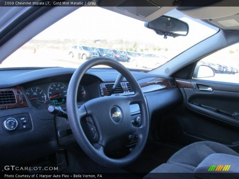 Gold Mist Metallic / Gray 2009 Chevrolet Impala LT