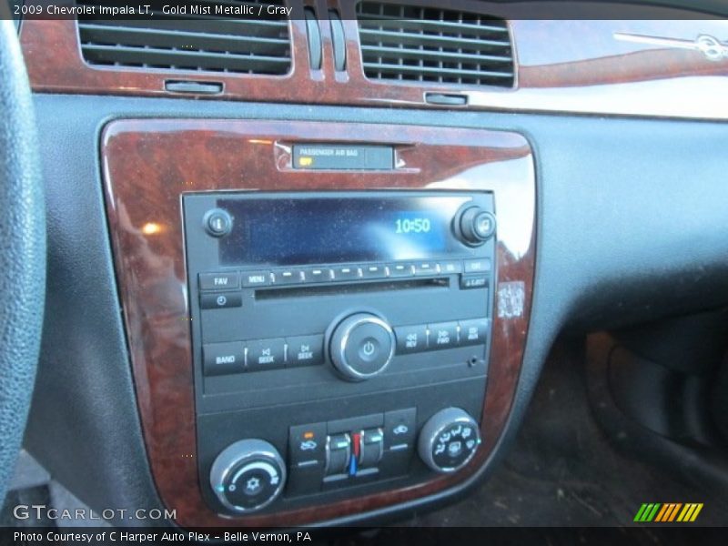 Gold Mist Metallic / Gray 2009 Chevrolet Impala LT