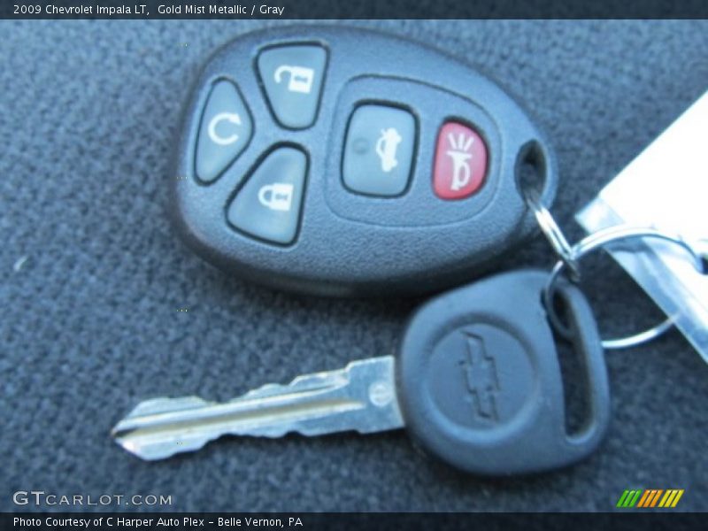 Gold Mist Metallic / Gray 2009 Chevrolet Impala LT