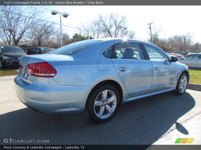Glacier Blue Metallic / Titan Black 2012 Volkswagen Passat 2.5L SE