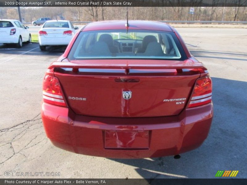 Inferno Red Crystal Pearl / Dark Slate Gray 2009 Dodge Avenger SXT