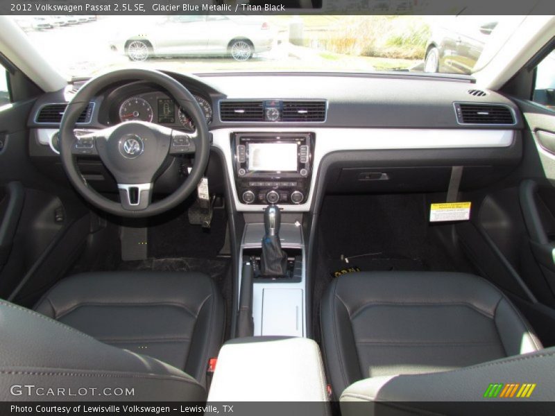 Glacier Blue Metallic / Titan Black 2012 Volkswagen Passat 2.5L SE