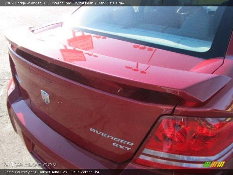 Inferno Red Crystal Pearl / Dark Slate Gray 2009 Dodge Avenger SXT