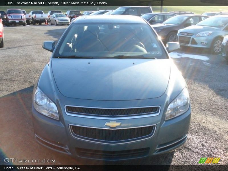 Silver Moss Metallic / Ebony 2009 Chevrolet Malibu LT Sedan