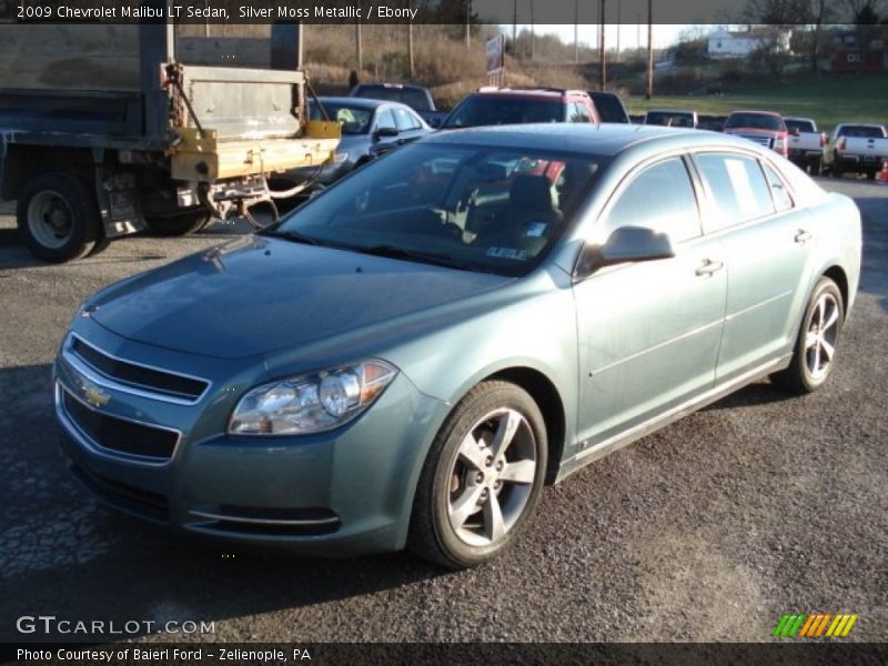 Silver Moss Metallic / Ebony 2009 Chevrolet Malibu LT Sedan