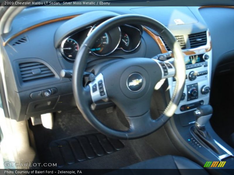 Silver Moss Metallic / Ebony 2009 Chevrolet Malibu LT Sedan