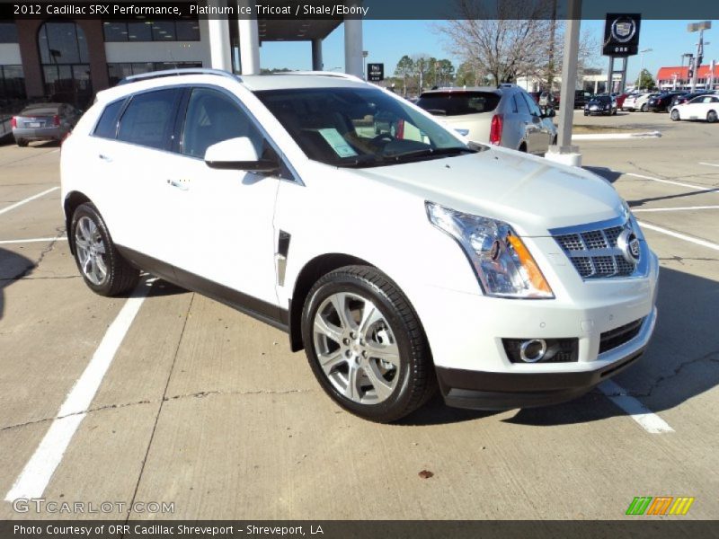 Platinum Ice Tricoat / Shale/Ebony 2012 Cadillac SRX Performance