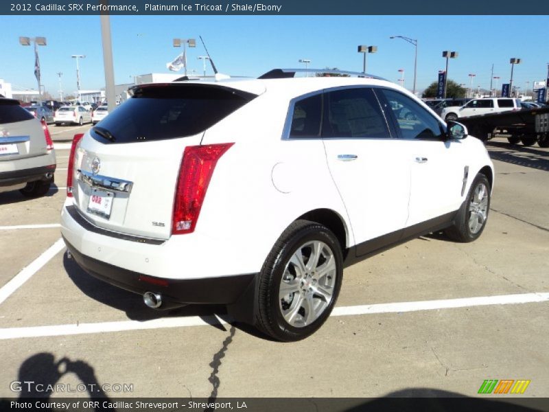 Platinum Ice Tricoat / Shale/Ebony 2012 Cadillac SRX Performance