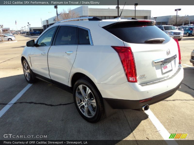 Platinum Ice Tricoat / Shale/Ebony 2012 Cadillac SRX Performance