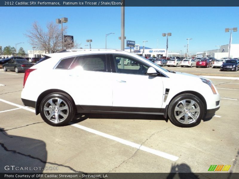 Platinum Ice Tricoat / Shale/Ebony 2012 Cadillac SRX Performance