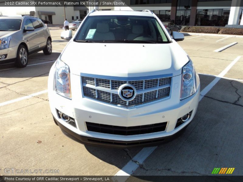 Platinum Ice Tricoat / Shale/Ebony 2012 Cadillac SRX Performance