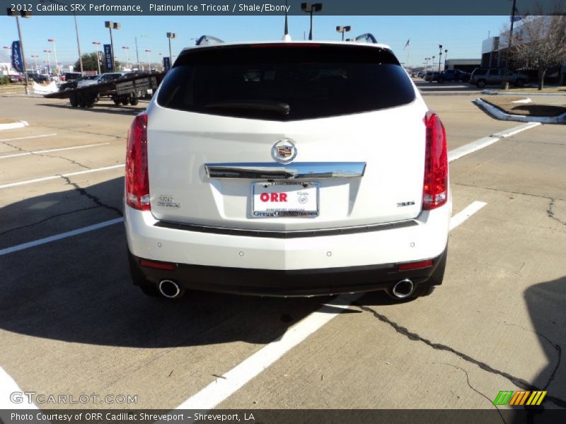 Platinum Ice Tricoat / Shale/Ebony 2012 Cadillac SRX Performance