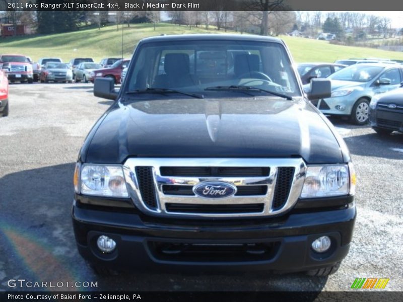 Black / Medium Dark Flint 2011 Ford Ranger XLT SuperCab 4x4
